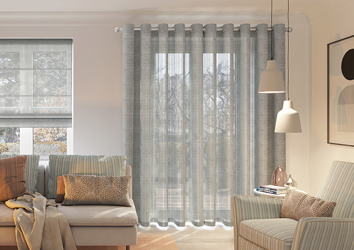 Taranto Voile, Mountain Grey - Made to Measure Curtains - Image 7